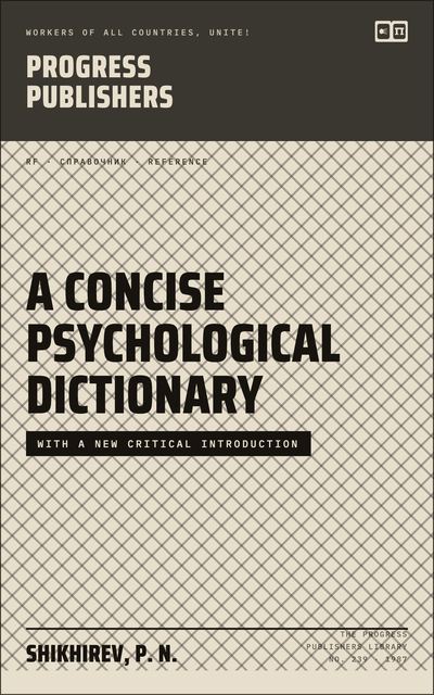 A Concise Psychological Dictionary
